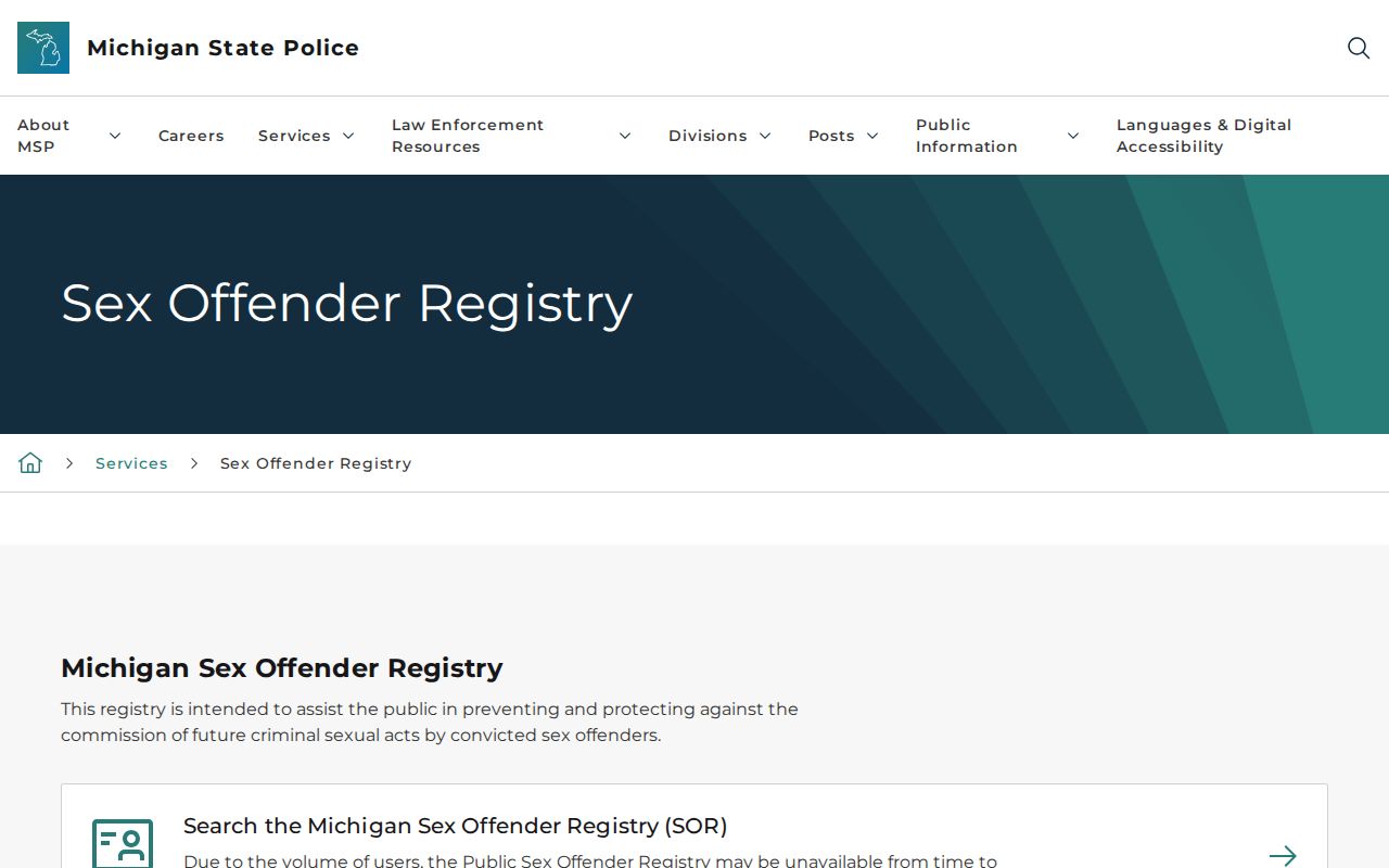 Holland Township resident lookup with Michigan public registry search and radius options